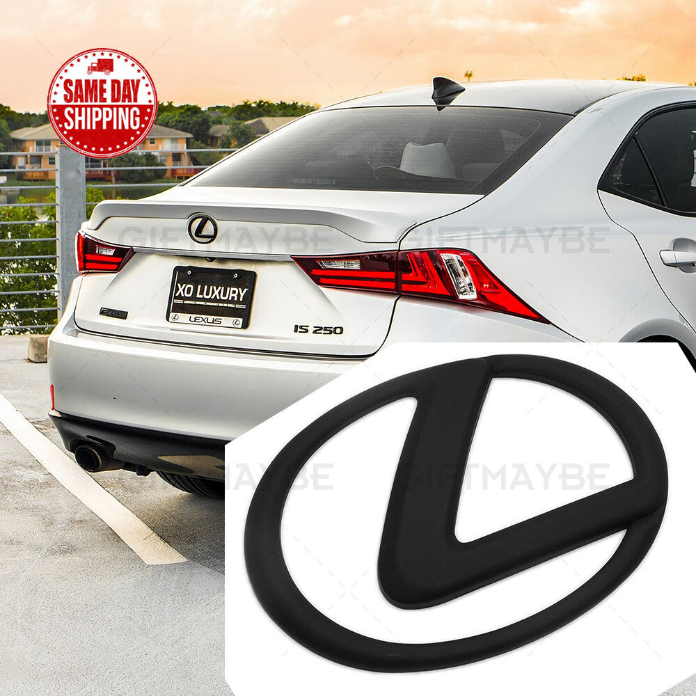 For Lexus Trunk Logo Badge Emblem Car Exterior Replace Matte Black F-Sport IS GS