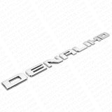 2x Denali HD Side Door Tailgate Letter Nameplate Emblem Badge GMC 3D OEM Chrome