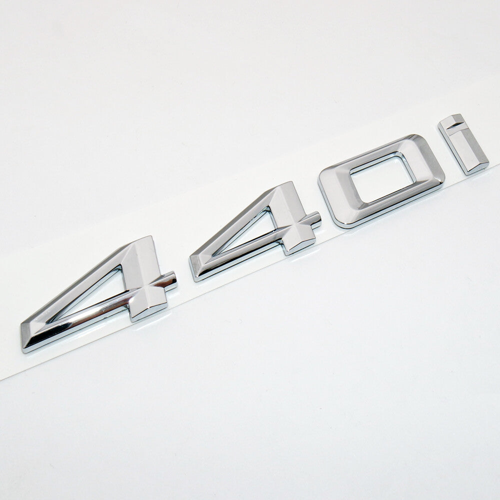 17-20 BMW 440i 4 Series Chrome Car Trunk Nameplate Emblem Badge M Performance