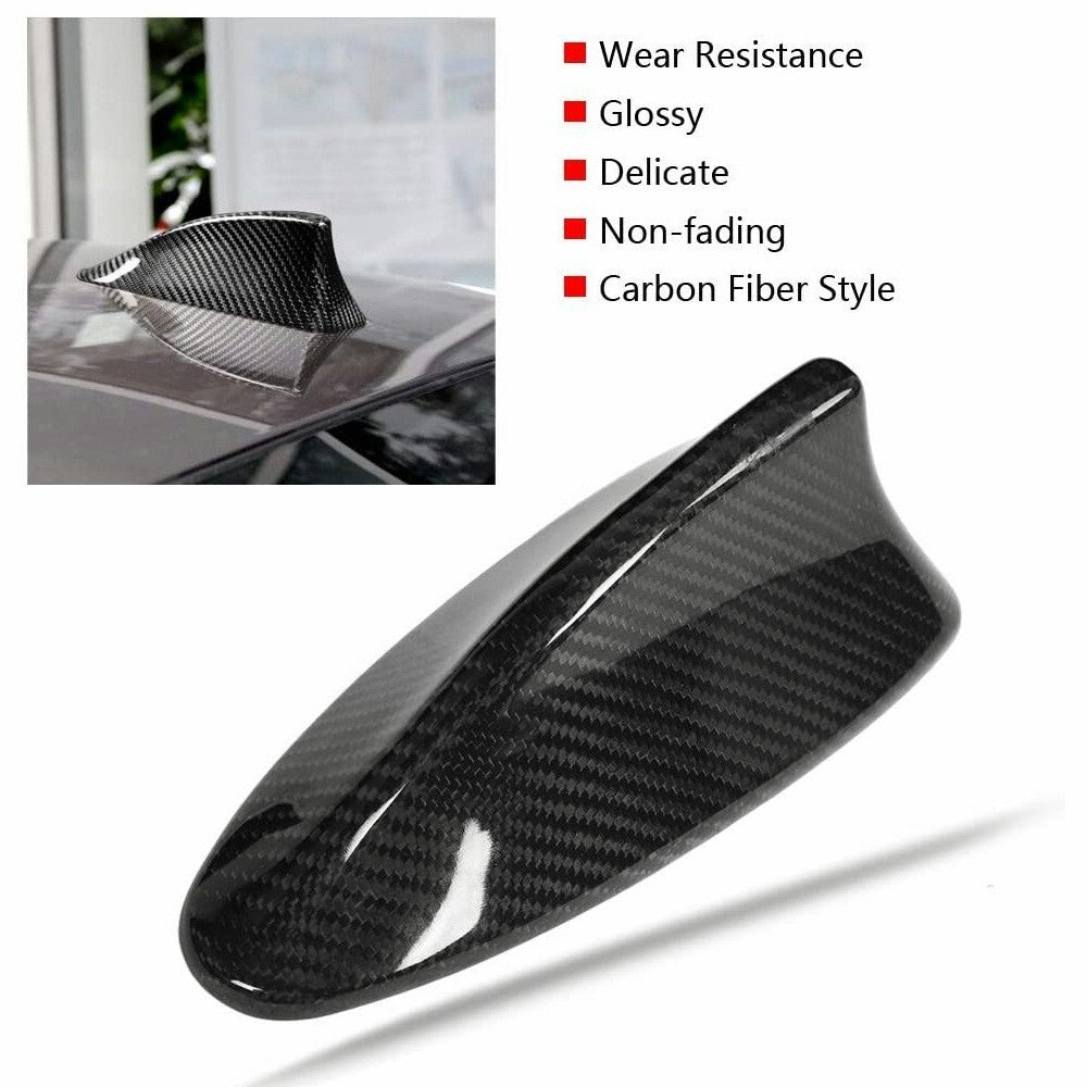 Real Carbon Fiber Antenna Roof Shark Fin Cap Cover BMW M5 F01 F02 F10 F11 F18