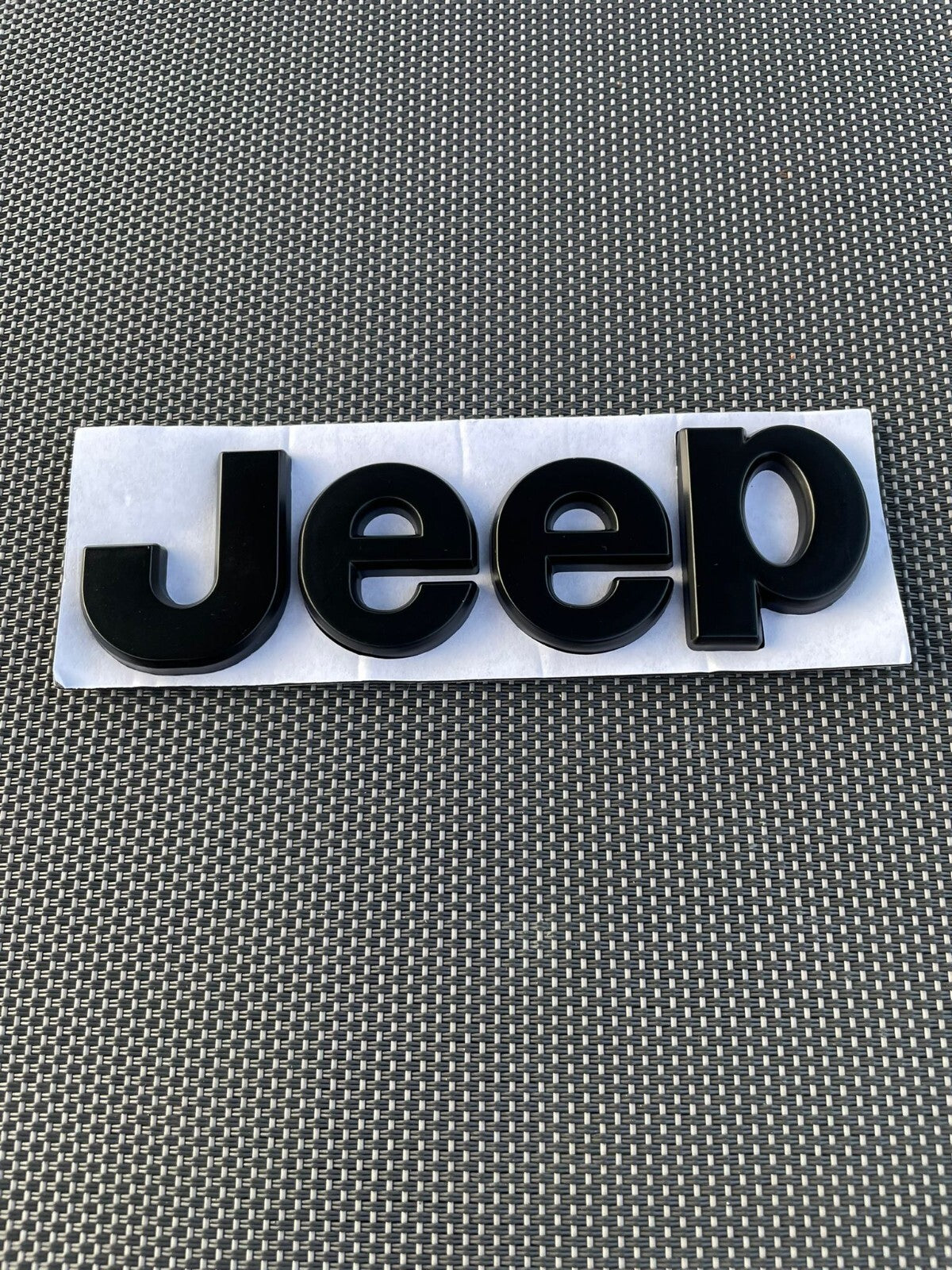 Jeep 2 (two) 5-1/4" Wrangler/Gladiator Fender Emblem Badge - Black