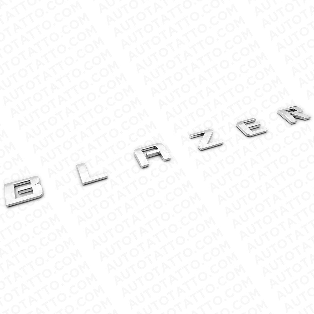 2x 19-20 Chevrolet Blazer Front Side Door Letter Nameplate Badge Emblem Chrome