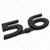For Infiniti 5.6 Left or Right Fender Marker Badge Emblem Nameplate ABS Black