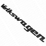 Universal Signature Letter Rear Liftgate Badge Sport Emblem For VW Flat Black