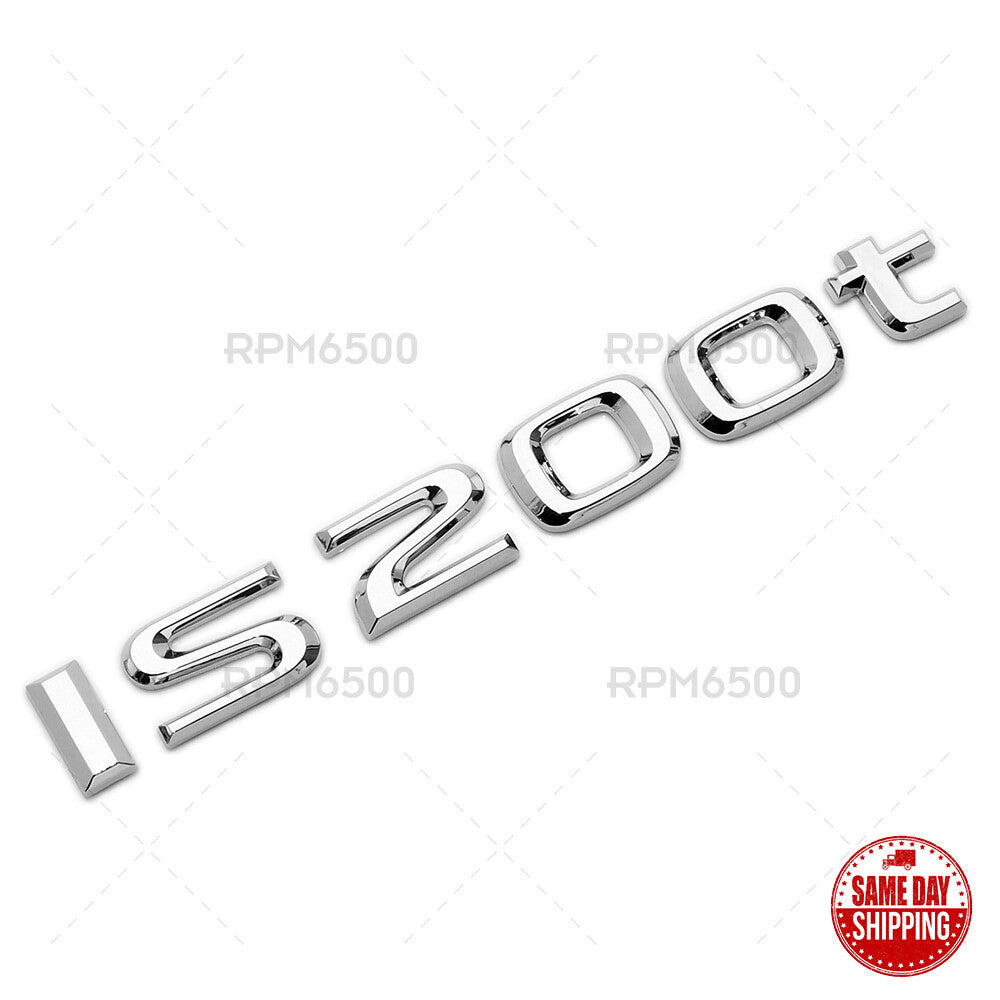 For Lexus Trunk OEM Chrome IS 200t Letter Logo Badge Emblem Car Replace F-Sport
