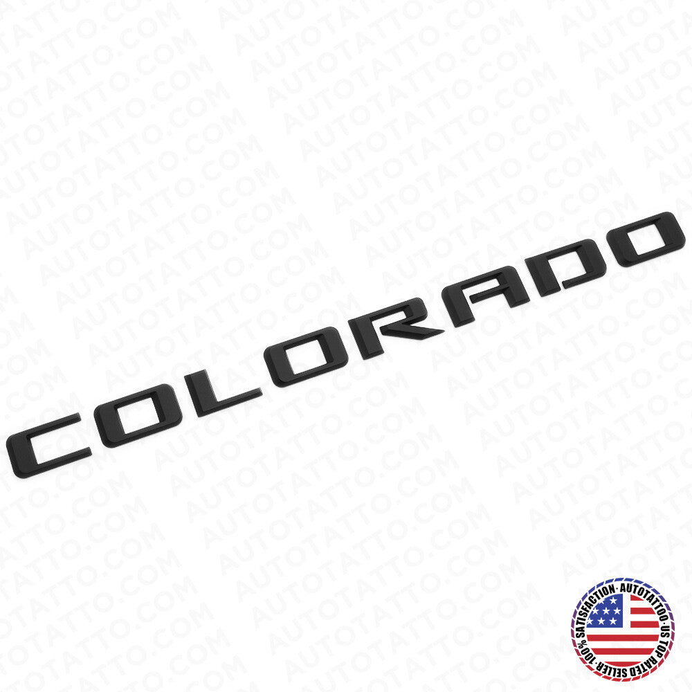 21+ Chevy Colorado Fender / Tailgate Matte Black Badge Logo Emblem Truck Sport