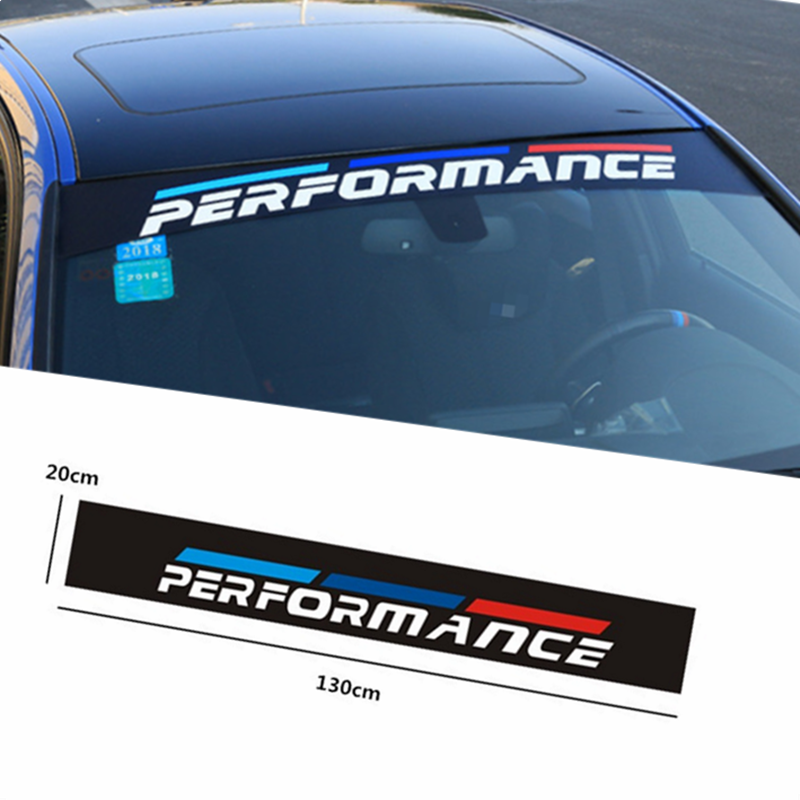 M Performance Sport Front Window Windshield Vinyl Banner Decal Sticker for BMW