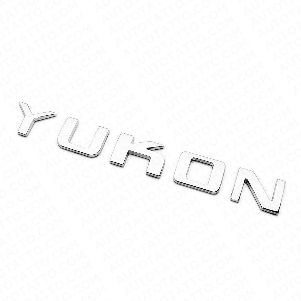 1x YUKON Liftgate Door Letter Nameplate Emblem SUV HD Badge GMC 3D Sport Chrome