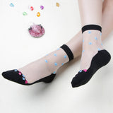 2 Pairs of Sexy Cute Little Floral Lace Cotton Breathable Soft Short Ankle Socks