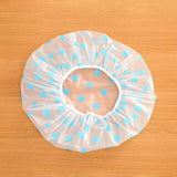 5Packs Waterproof PEVA Elastic Reusable Shower Hair Cap Beauty Salon Spa Cooking