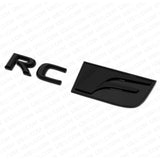 For Lexus Trunk Lid Black RCF RC F Letter Logo Badge Emblem Car Replace F-Sport