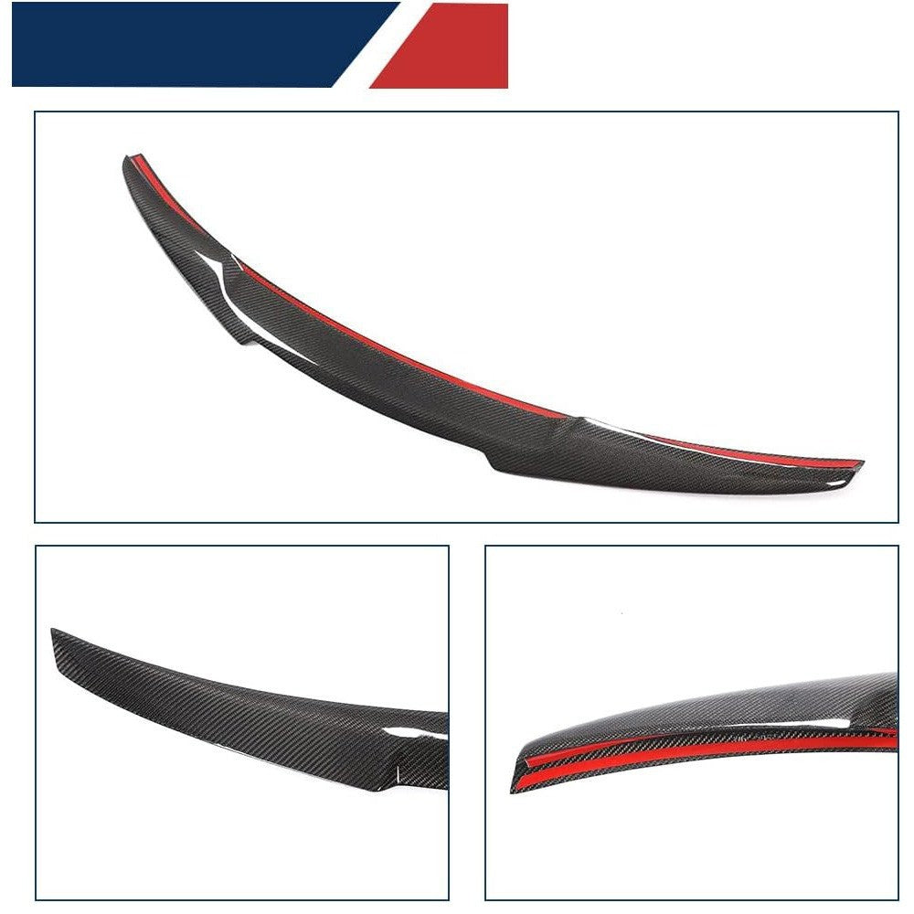 2013-2016 AUDI A4 B8.5 M Sport Style Real Carbon Fiber Trunk Spoiler Wing Lip