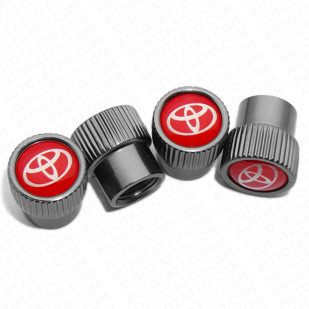 Universal Red Sport Car Wheels Tire Air Valve Caps Stem Dust Cover Gift Decorate
