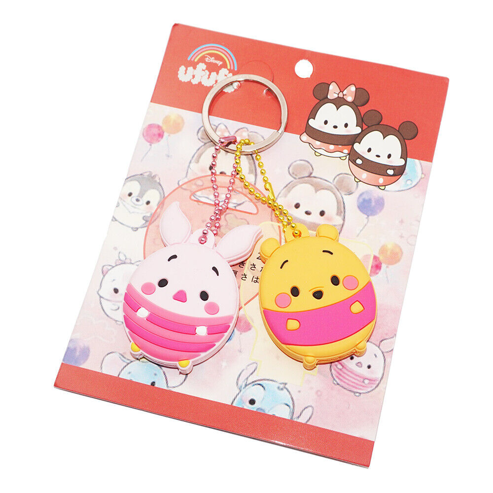 Universal 3D PVC Silicone Cute Cartoon Key Identifier Label Cap Cover Keychain