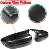 17-23 BMW G20 G30 G11 G12 M Style Carbon Fiber Replace Side Mirror Cover Cap