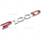 Tesla Rear Liftgate P100D Letter Nameplate Logo Badge Emblem Sport OEM Chrome