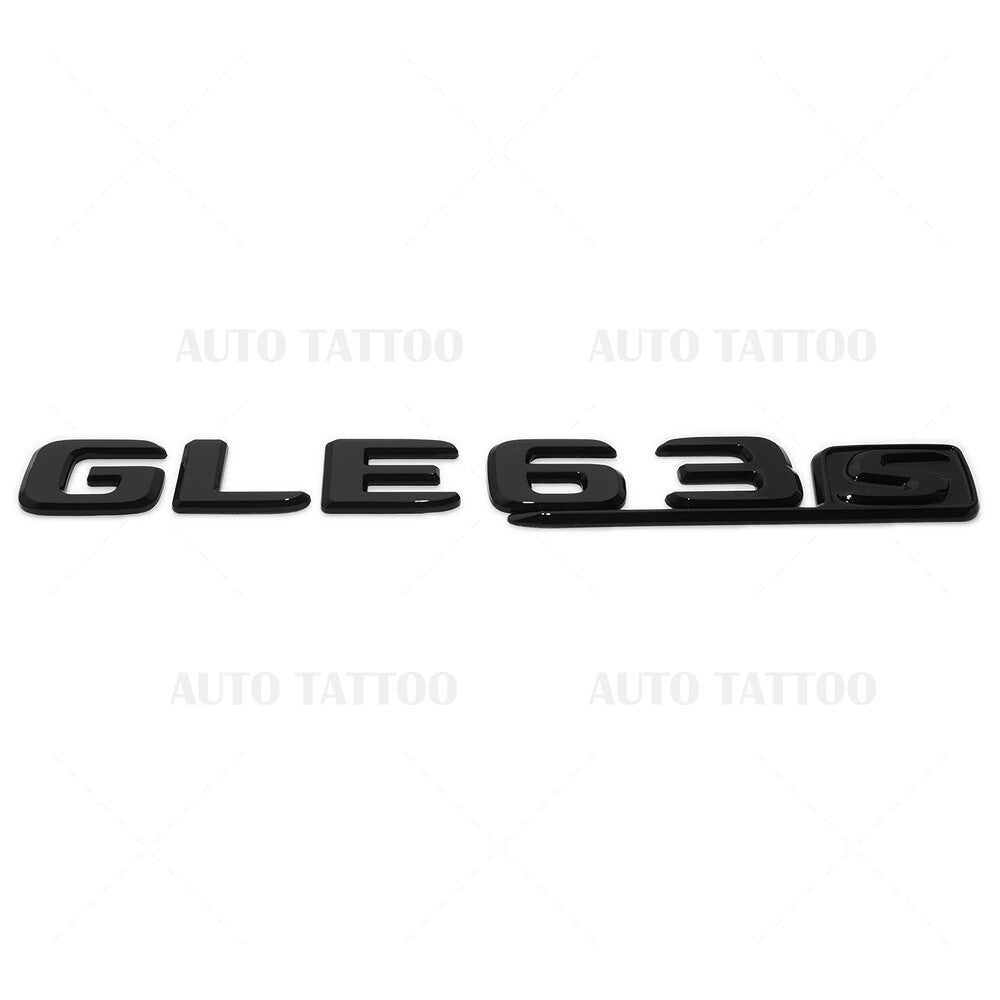 17-19 Mercedes GLE 63 S Letter Emblem Liftgate Logo Badge AMG Sport Gloss Black