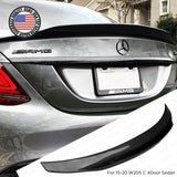 Carbon Fiber PSM Trunk Spoiler Wing 15-21 Mercedes W205 C Class 4dr AMG Sedan