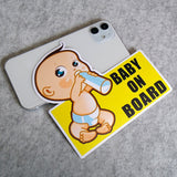 Cute Baby On Board Sticker Decal Kid In Car Van Truck Liftgate Window Decorate