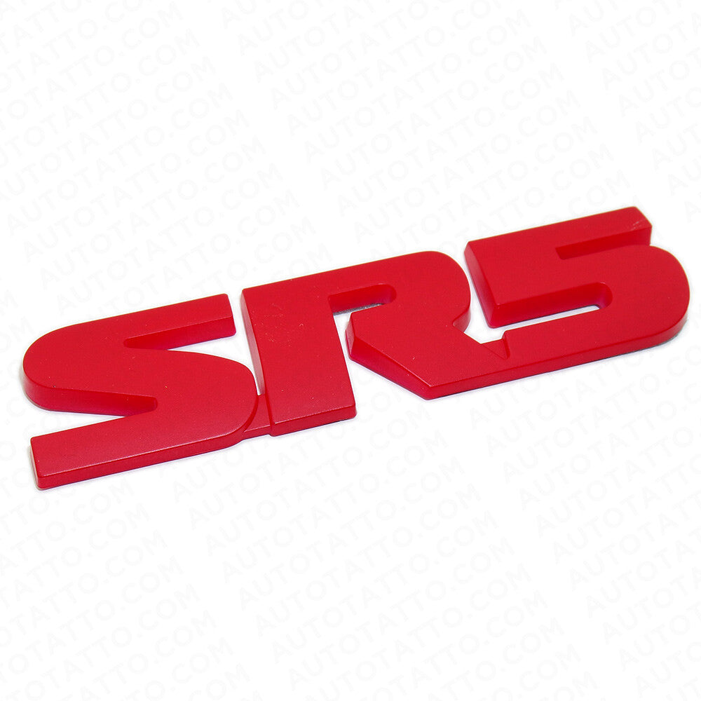 Red Tacoma 4 Runner TRD Pro SR5 SR 5 Emblem Side Rear Door Tailgate Badge Sport