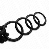 08-20 A3 S3 A4 S4 A5 S5 S RS Gloss Black Front Grille Rings Badge Logo Emblem