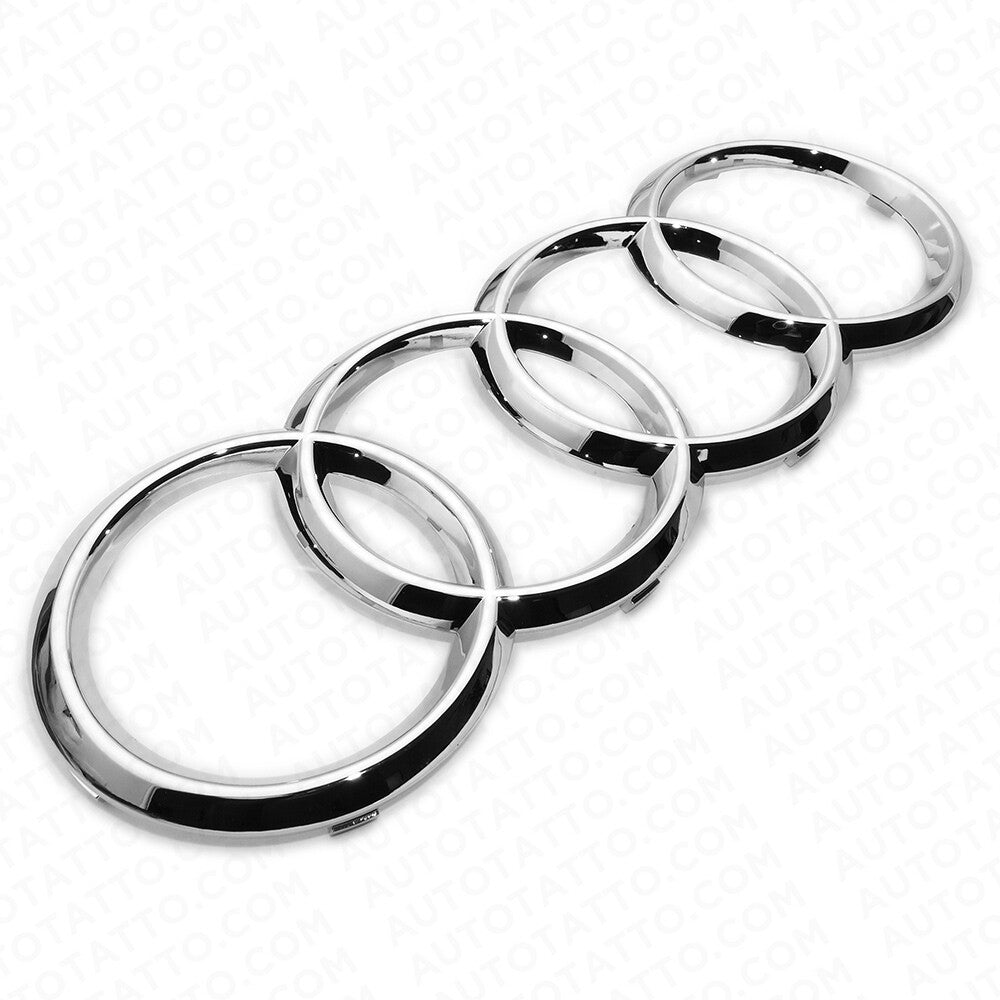 For Audi OEM Chrome Front Grille Rings Badge Logo Emblem Q3 Q5 SQ5 Q7 A6 A7 S7