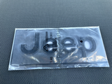 Jeep 1 (one) 2018-2024 Wrangler/Gladiator Fender w/ Back Outline Emblem Badge - Black
