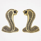 1set Universal 3D Fashion Metal Cobra w/Cystal Eyes Car Decal Sticker Decoration