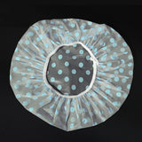 5Packs Waterproof PEVA Elastic Reusable Shower Hair Cap Beauty Salon Spa Cooking