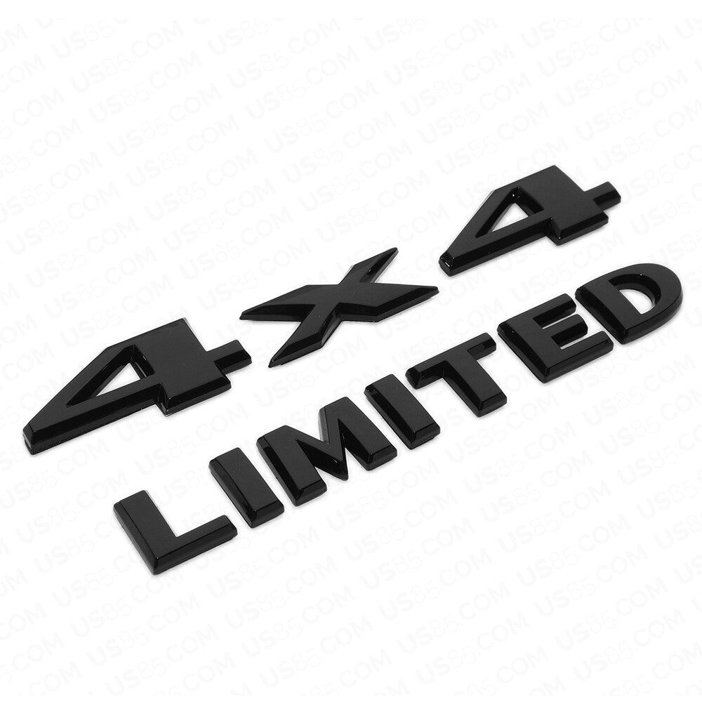 Universal ABS 4X4 Limited Car Logo Badge Emblem For Mopar Truck Gloss Black