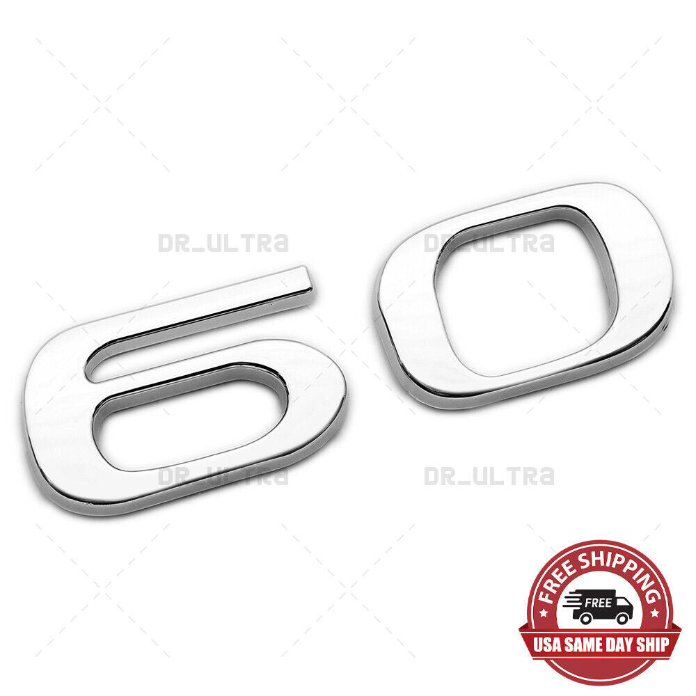 Tesla Rear Liftgate Lid Model 60 Nameplate Logo Badge Emblem Sport OEM Chrome