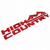 19-21 Red Chevy Tahoe Silverado High Country Tailgate Letter Logo Emblem Badge