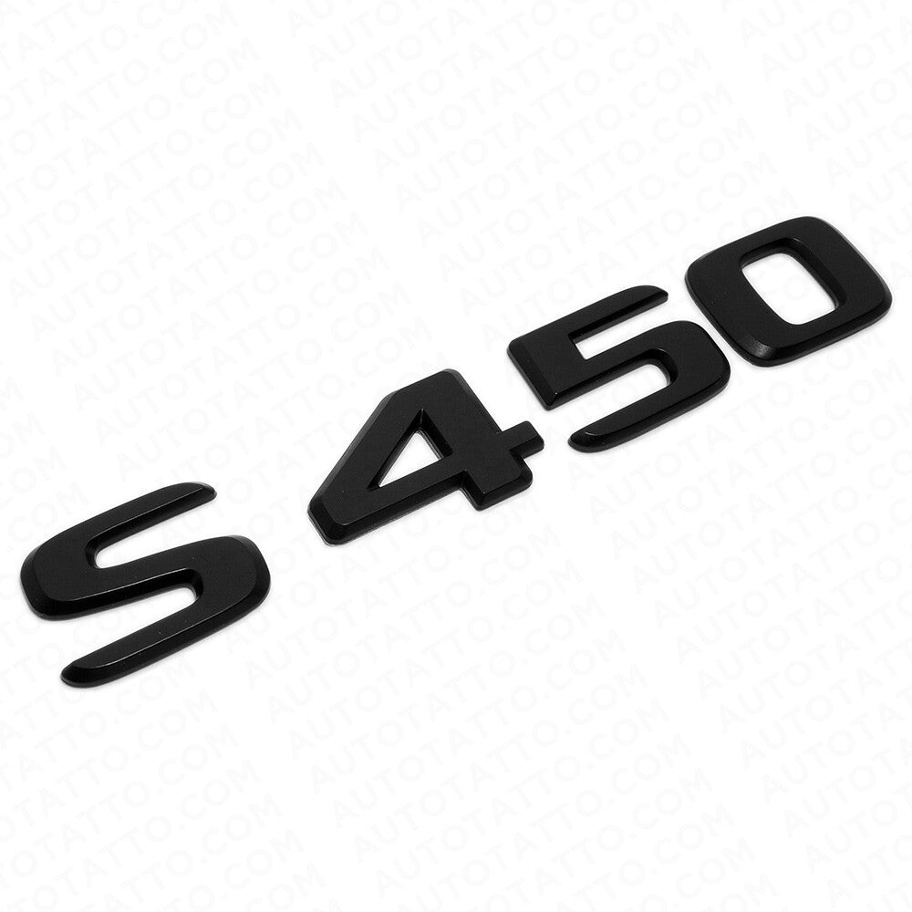 18-21 Mercedes S450 Letter Emblem Luggage Trunk Lid Badge AMG Sport Matte Black