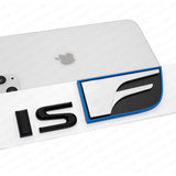 For Lexus Trunk Lid  IS F ISF Letter Logo Badge Decal Emblem Car F-Sport Black