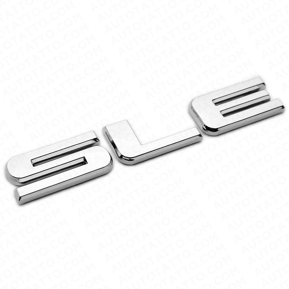 For GMC SLE Tailgate Liftgate Door Letter Nameplate Emblem Logo Badge OEM Chrome
