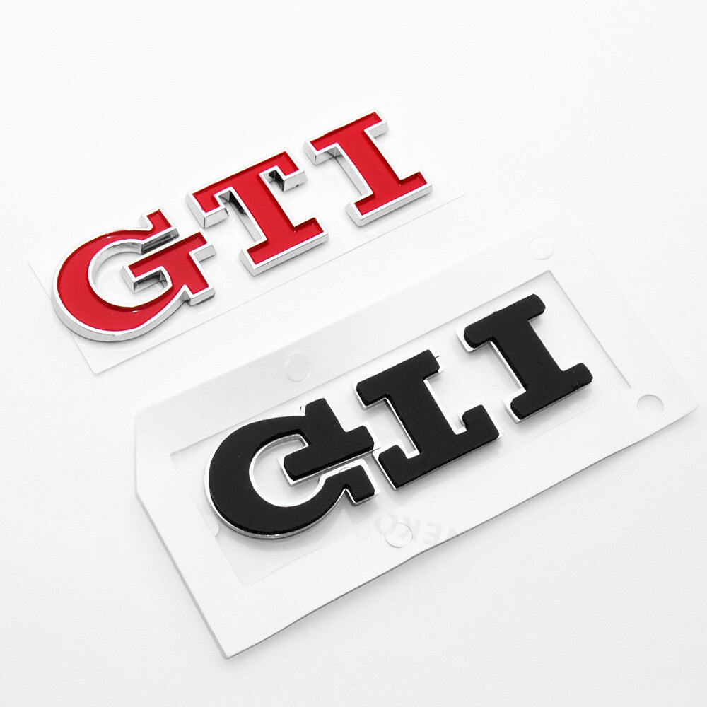 For GTI Liftgate Adhesive Nameplate Badge Logo Emblem Decoration Sport Red