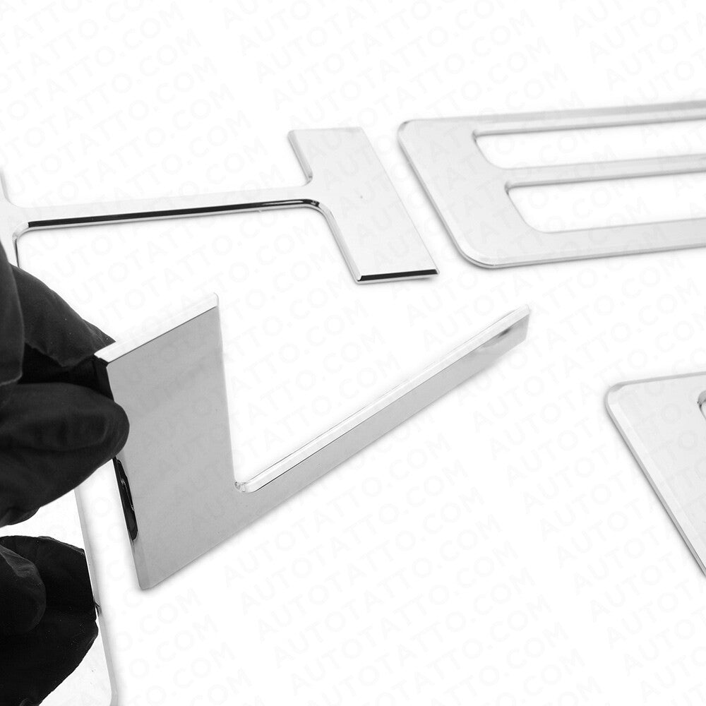19-22 Silverado CHEVROLET Tailgate Insert 3D Letter Badge Nameplate Logo Emblem