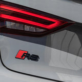 Audi RS Sport Rear Letter Tail Nameplate Trunk Emblem Badge Sport Gloss Black