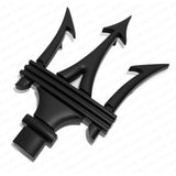 Maserati Ghibli Quattroporte Levante Front Grille Logo Emblem Badge Black Sport