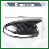 Carbon Fiber Mercedes W205 W213 X253 W222 C E S GLC Horn Mirror Cover Replace