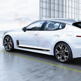 Fit Stinger Racing Sport Stripe Car Door Side Skirt Vinyl Decal Decorate Black