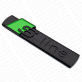 2pcs Sline S LINE Side Fender Marker Emblem Decal Badge Decorate Sport Green