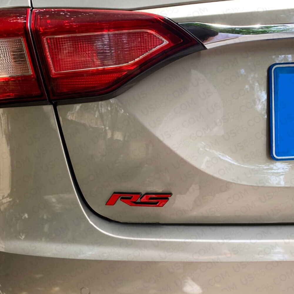 3D Fashion Metal RS Car Decal Badge Emblem Sticker for Chevry Auto Decoration