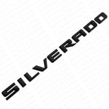 19-21 Gloss Black Silverado 1500 Side Fender Letter Logo Emblem Badge Z71 LT LTZ