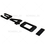 16-18 BMW 3 Series 340i Car Trunk Lid Emblem Badge M Performance Matte Black