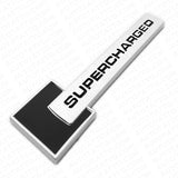 Audi Black Supercharged Side Fender Marker Nameplate Emblem Badge Decorate Sport