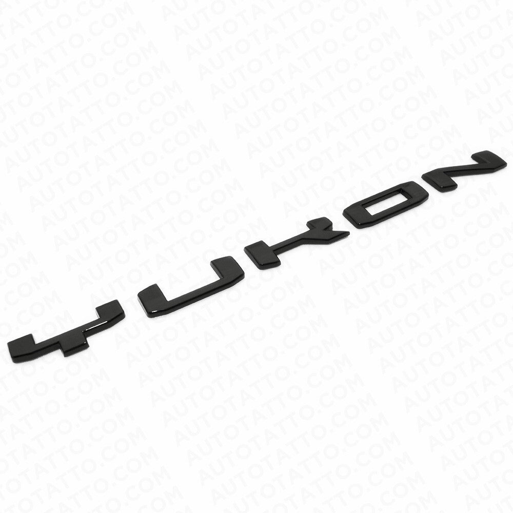 2021+ GMC Yukon Side Door Nameplate Logo Letter Badge Emblem AT4 XL Gloss Black