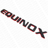 17-24 Chevy Equinox Liftgate Nameplate Letter Badge Redline Emblem Black & Red