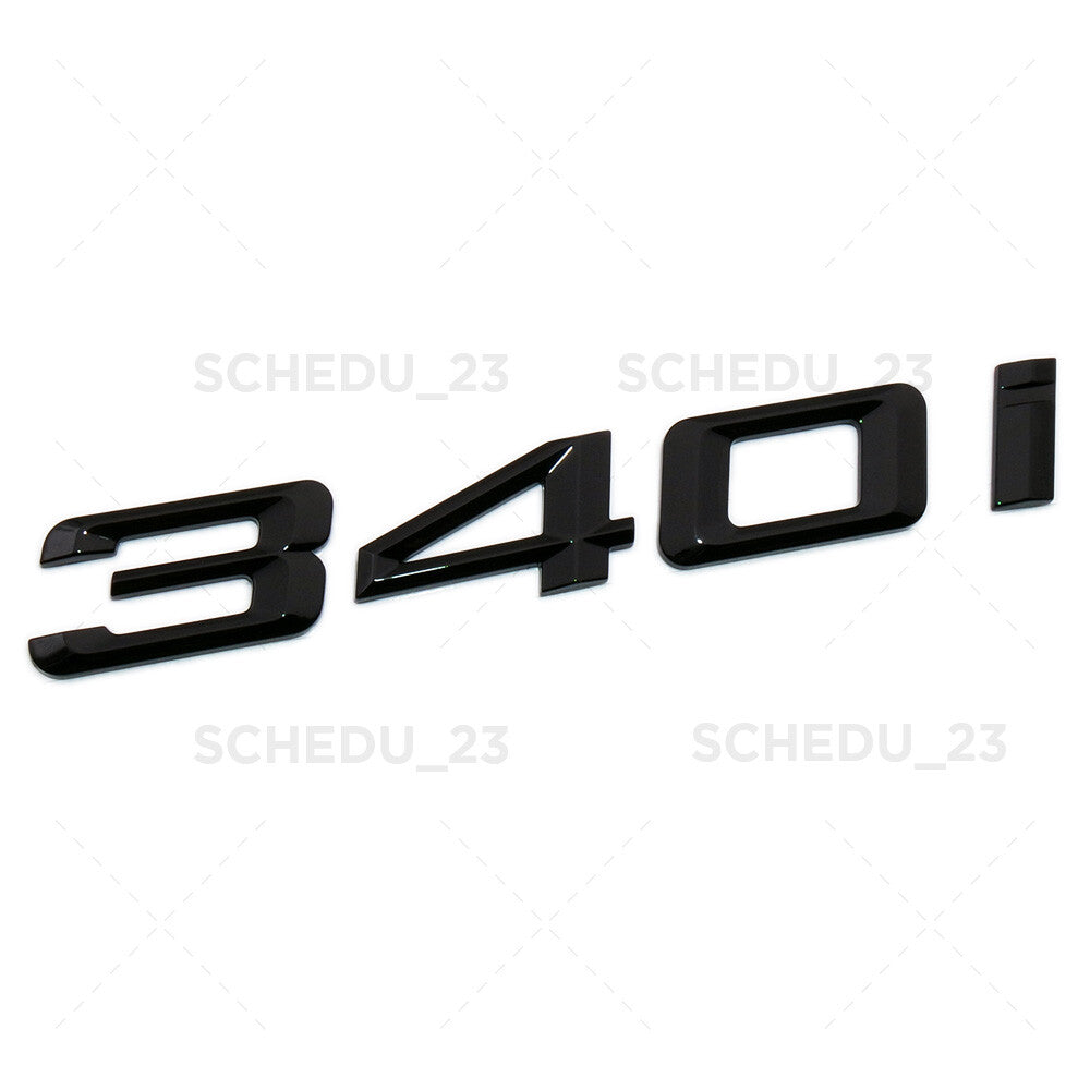 BMW 340i Emblem Replace Badge Car Trunk Lid M Series Performance Gloss Black