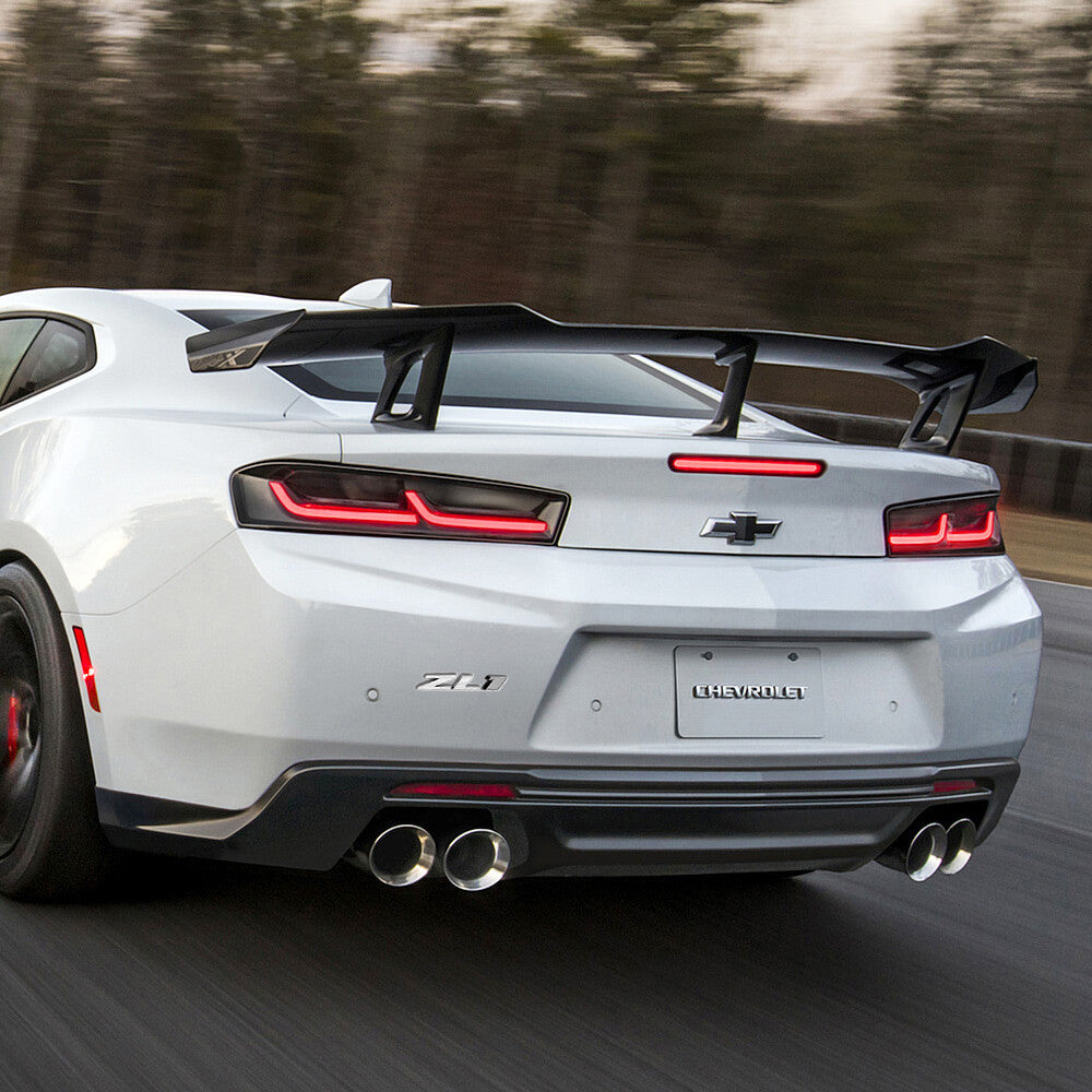 3x Camaro Hood & Rear Bumper ZL1 Nameplate Sport Emblem Decorate Chrome White